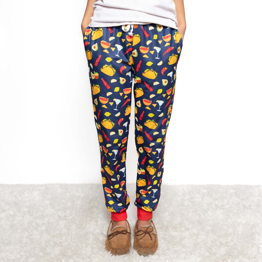 Black 'So Ducking Cute' Pajama Pants