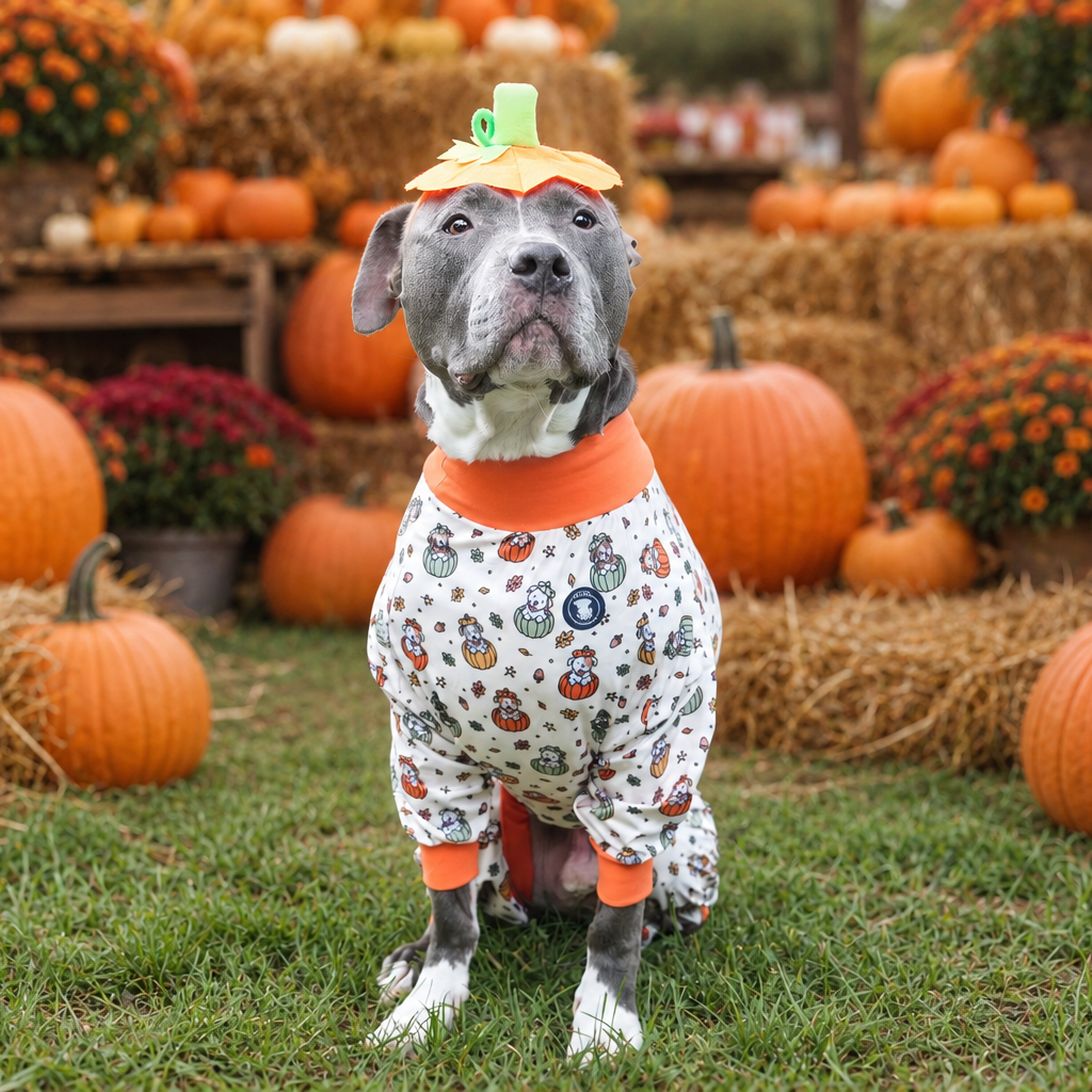 Pup-kin Patch Pitbull Pajamas