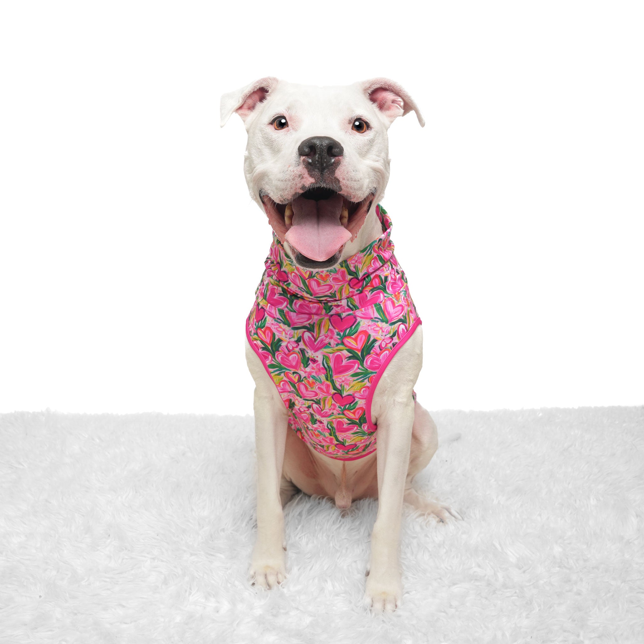 Heart Flowers Muscle Tee