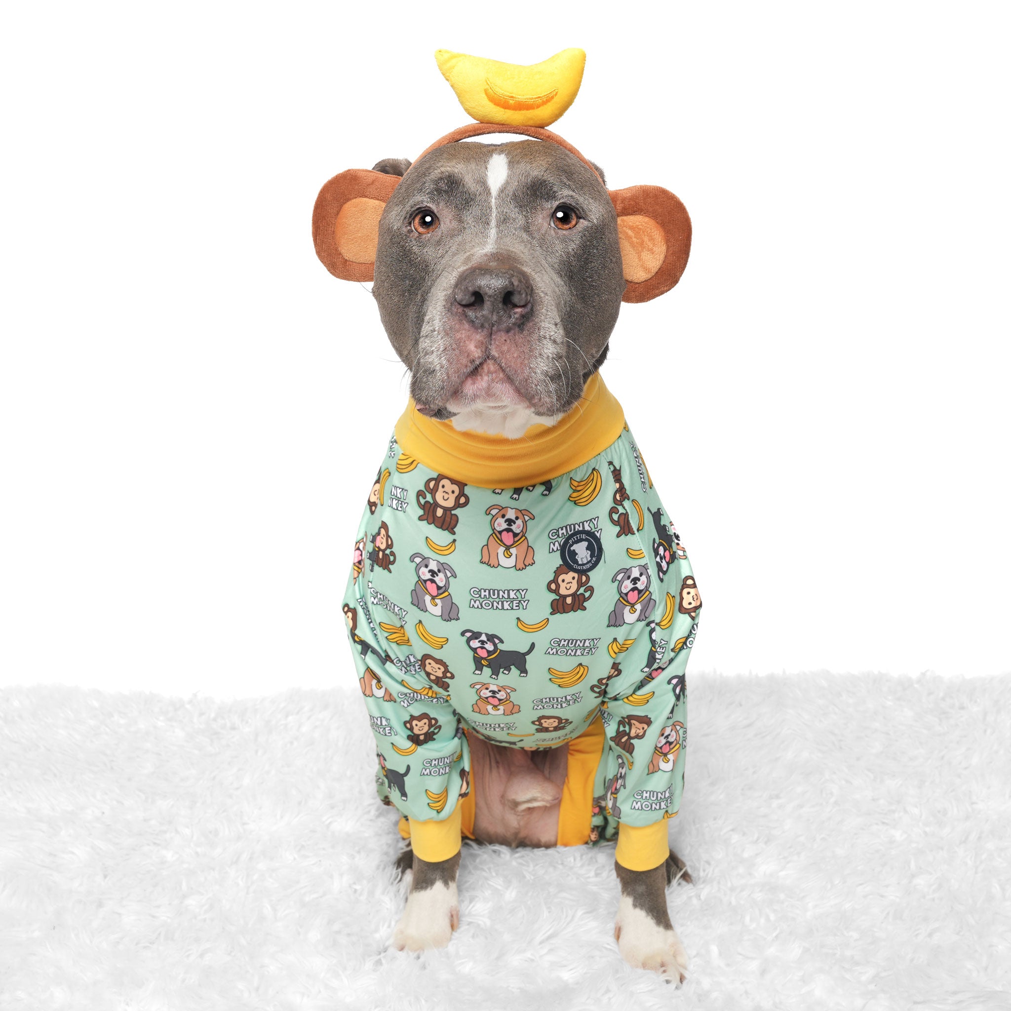 Chunky Monkey - Green Pitbull Pajamas