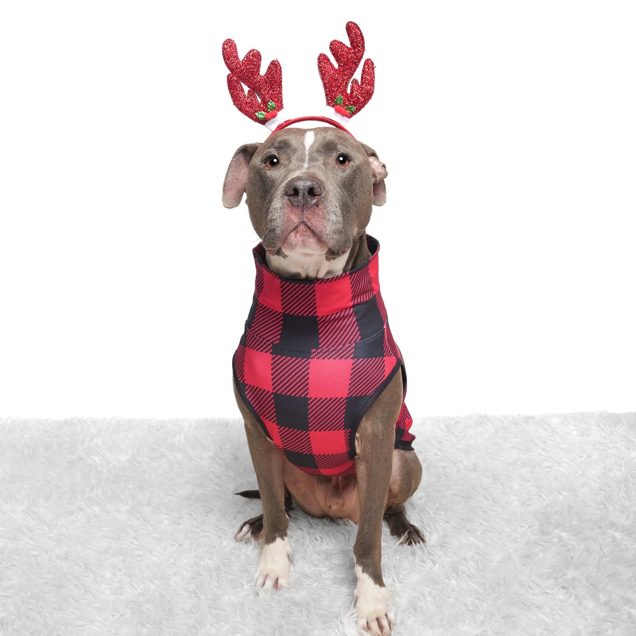 Red and Black Plaid Muscle Tee