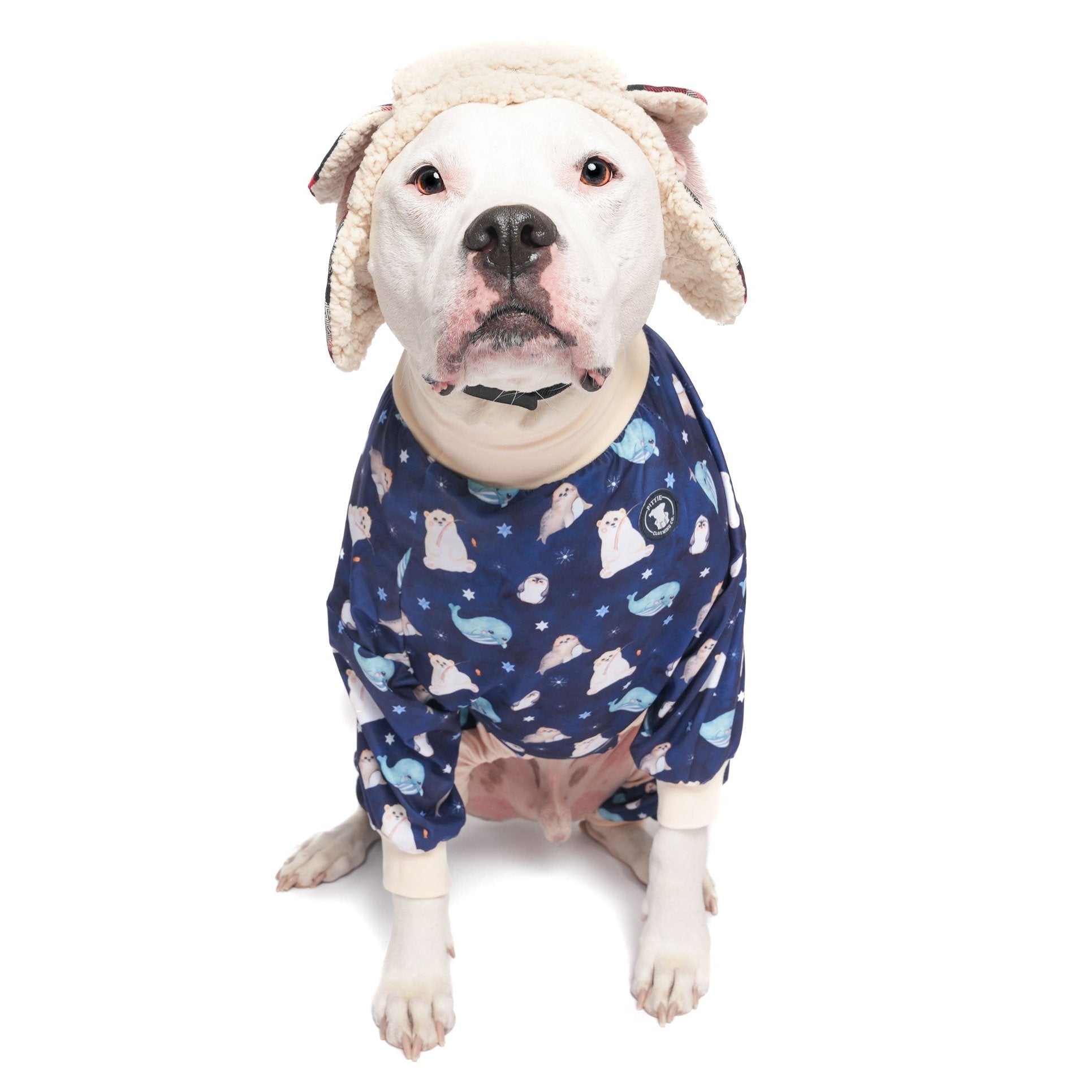 Blue Arctic Friends Pit bull Pajamas