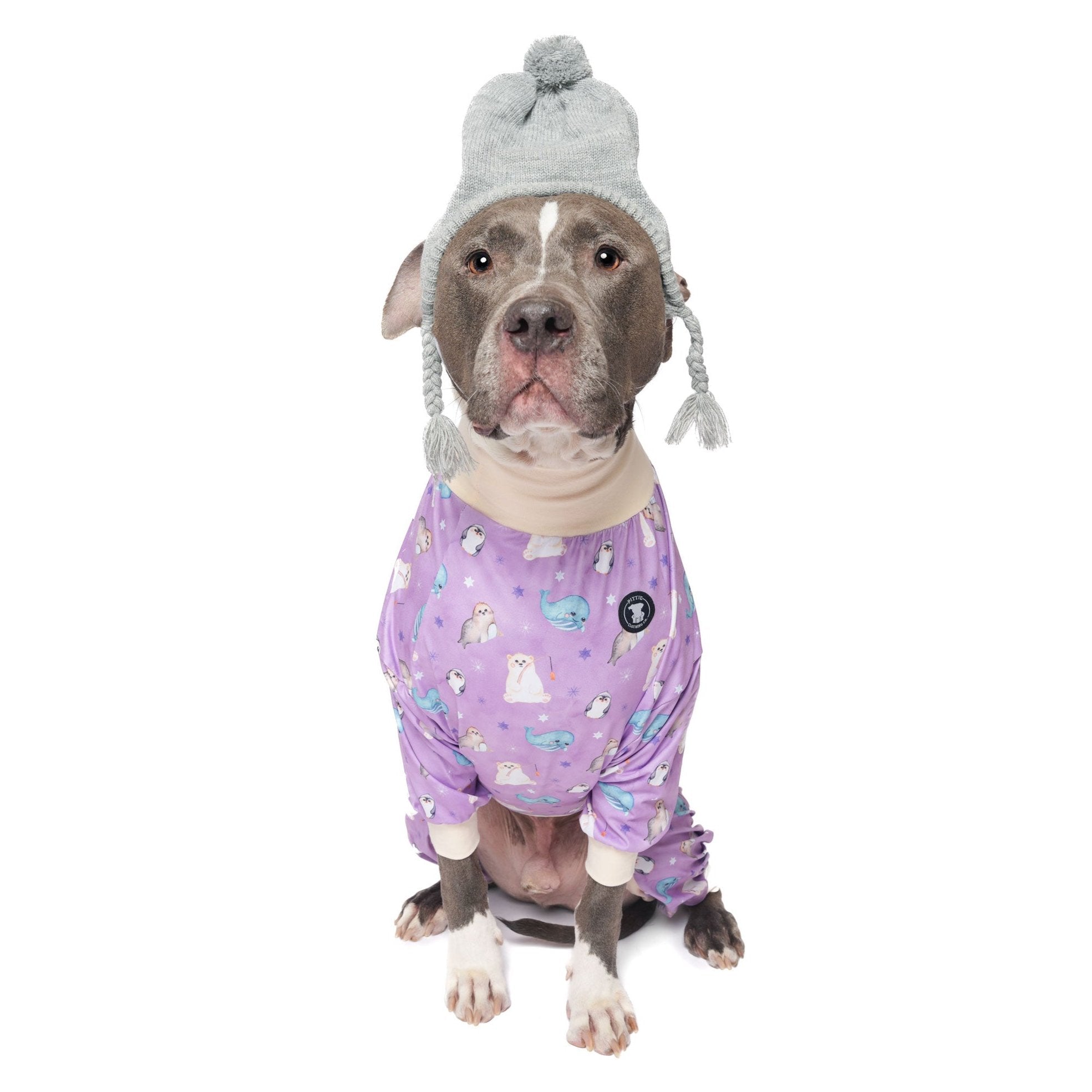 Purple Arctic Friends Pit bull Pajamas