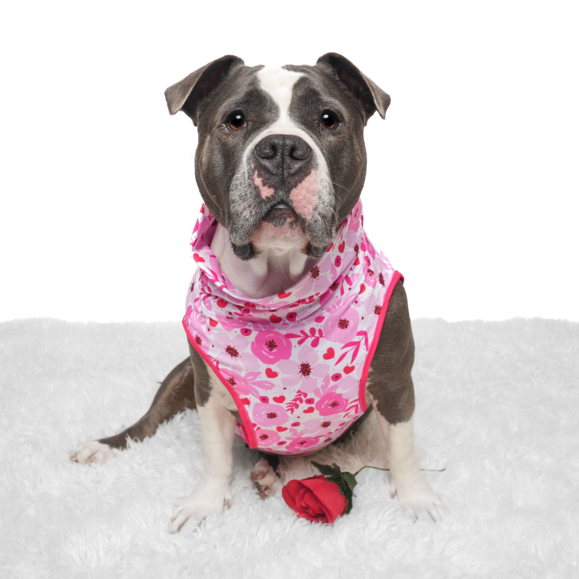 Pink Floral Muscle Tee