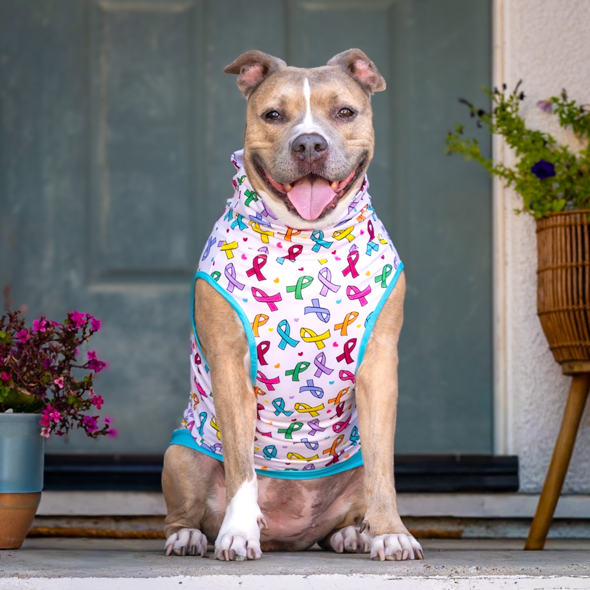 Ribbons Fur Hope Muscle Tee