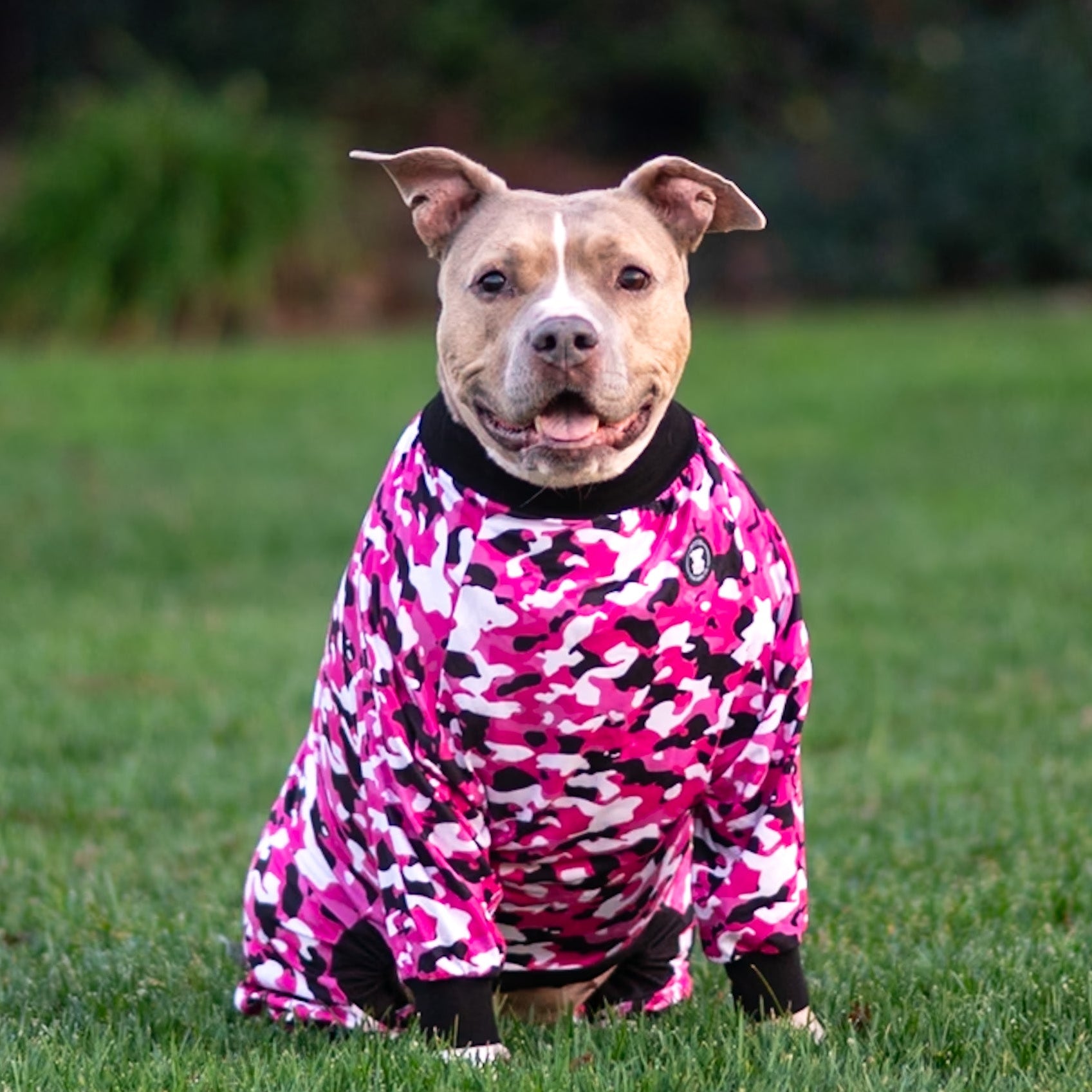 Pretty in Pink Camo Pitbull Pajamas