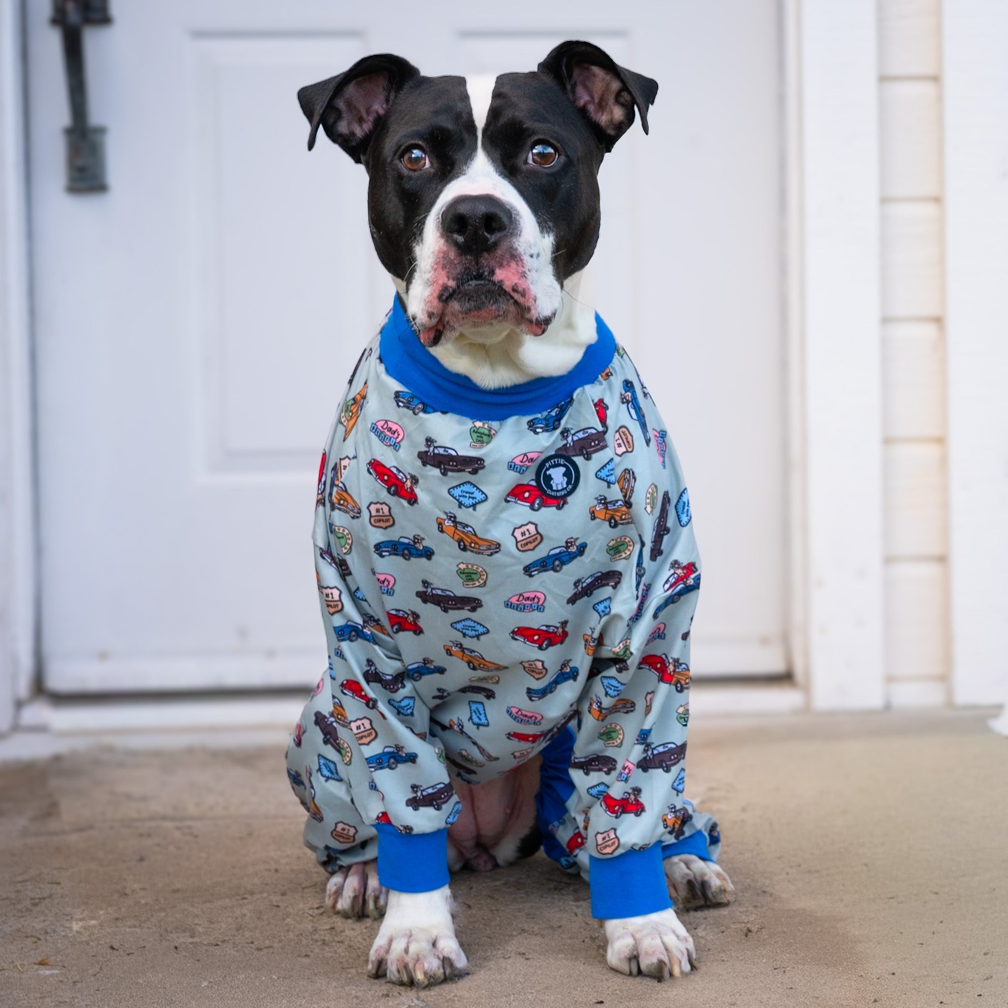 *PRE-ORDER* Cruisin' with Pops - Green Pitbull Pajamas