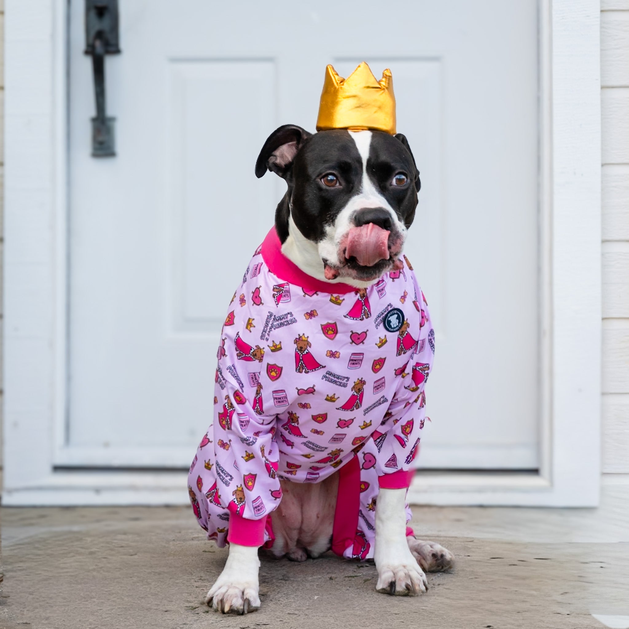 Mommy's Crown Princess Pitbull Pajamas