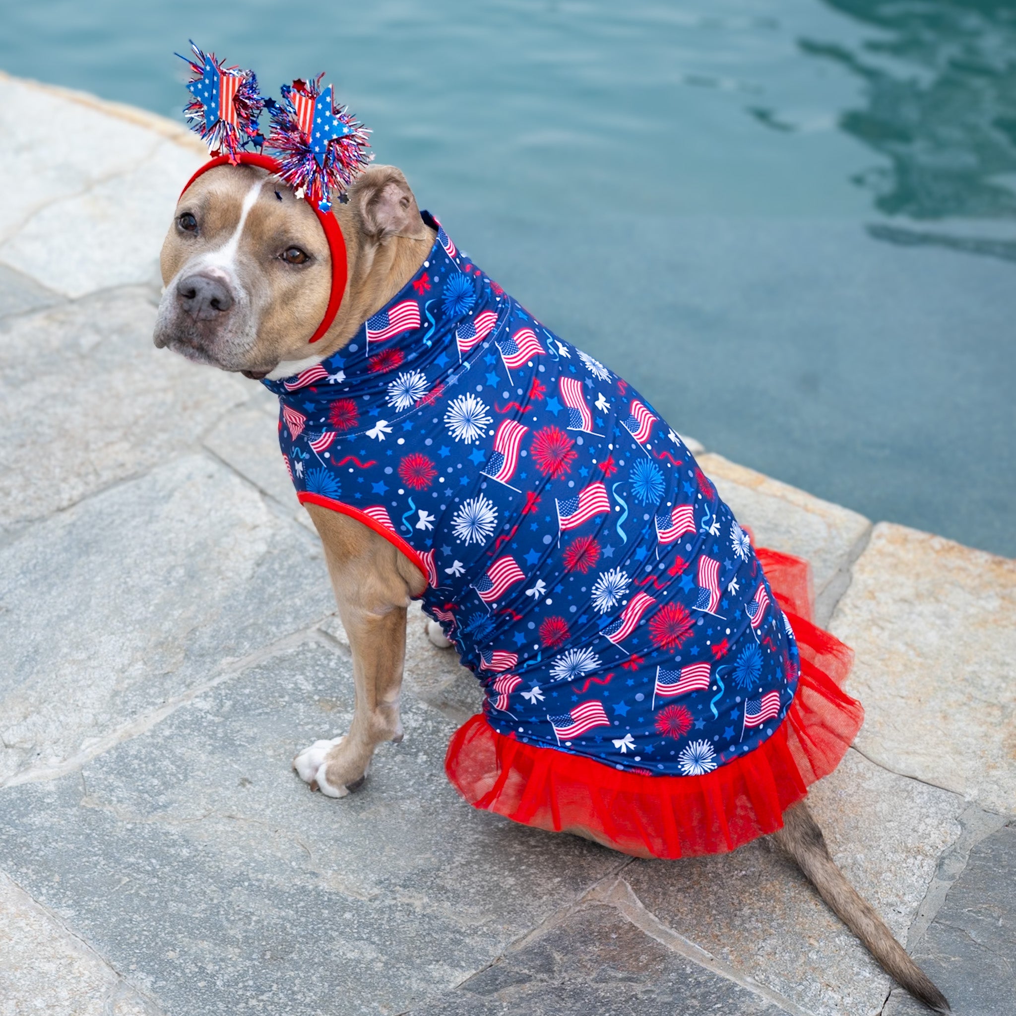 *PRE-ORDER* Flags, Fireworks and Bows TUTU