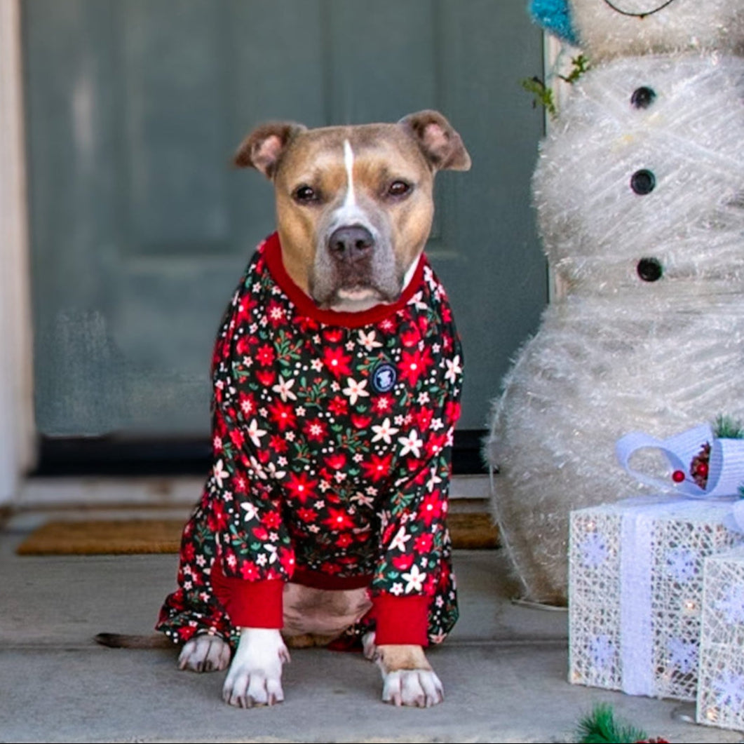 Paw-liday Petals Pitbull Pajamas