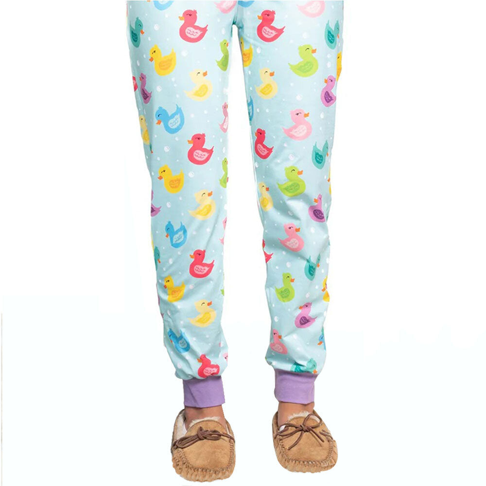 Purple 'So Ducking Cute' Pajama Pants