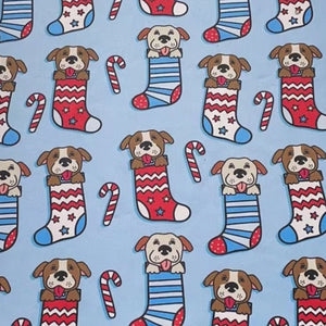 'Stocking Puppers' Pit bull Pajamas