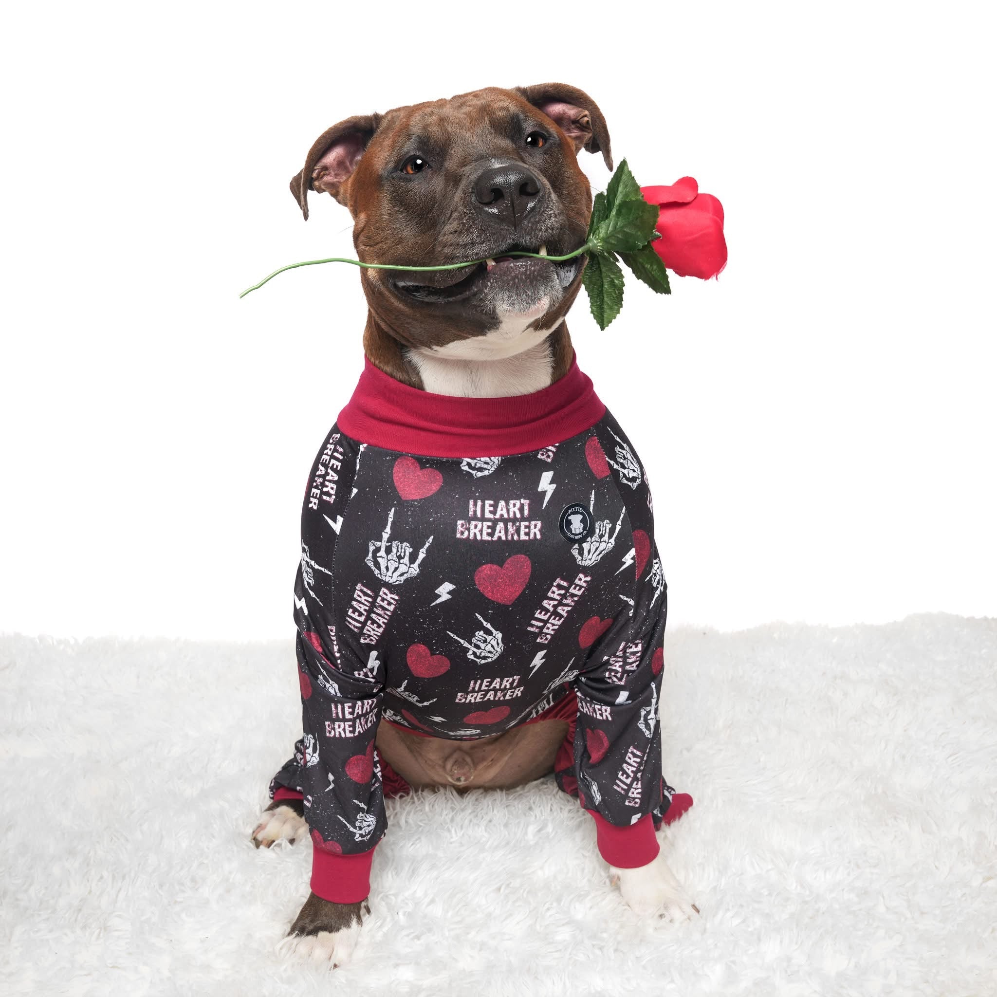 Bad to the Bone Heartbreaker Pitbull Pajamas