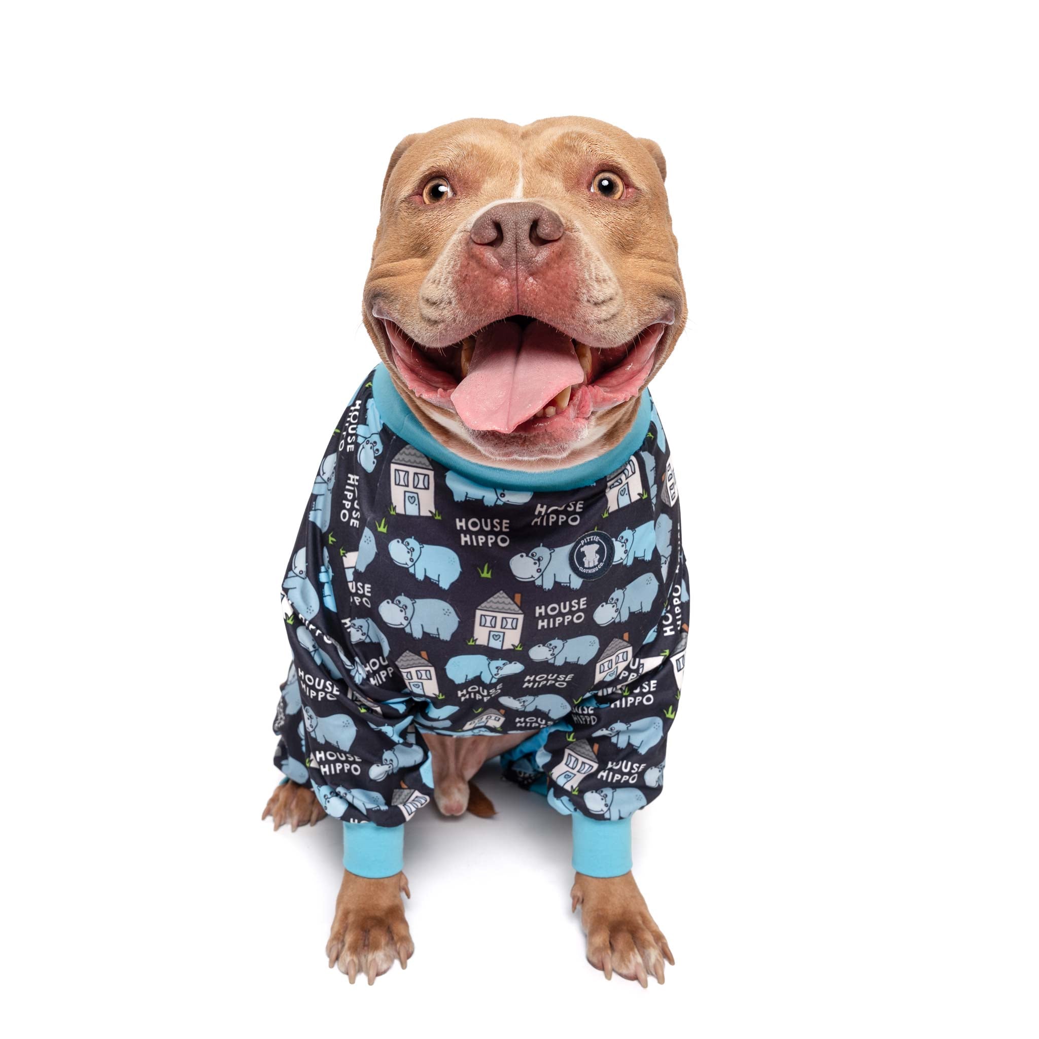 Black 'Pitty-potamus' Pit bull Pajamas