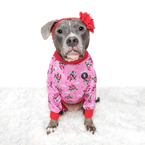 Pink 'Love Struck' Pit bull Pajamas