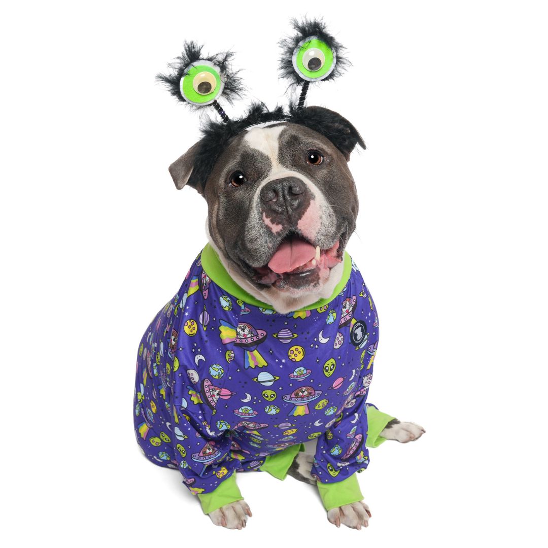 Extra Furrestrial Pit bull Pajamas- Green