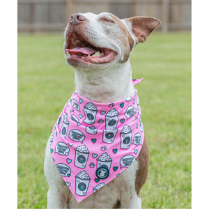 Pink best sale dog bandana