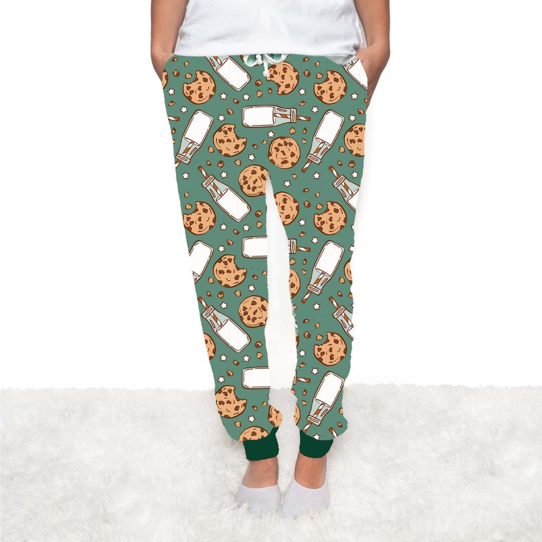 Green Milk & Cookies Pajama Pants