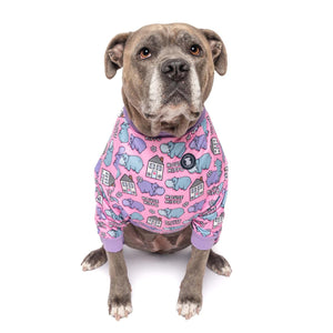 Pink 'Pitty-potamus' Pit bull Pajamas
