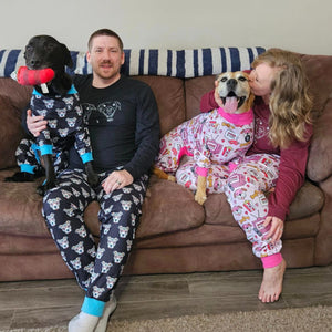 Pink 'Pitflix Chill' Pit bull Pajamas – Pittie Clothing