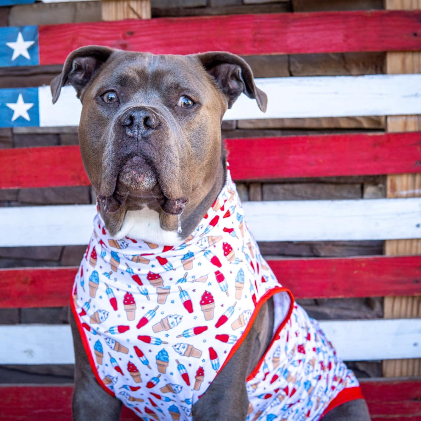 Star-Spangled Scoops Muscle Tee