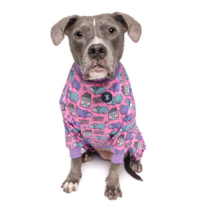 Pink 'Pitty-potamus' Pit bull Pajamas