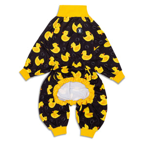 Black 'So Ducking Cute' Pit bull Pajamas