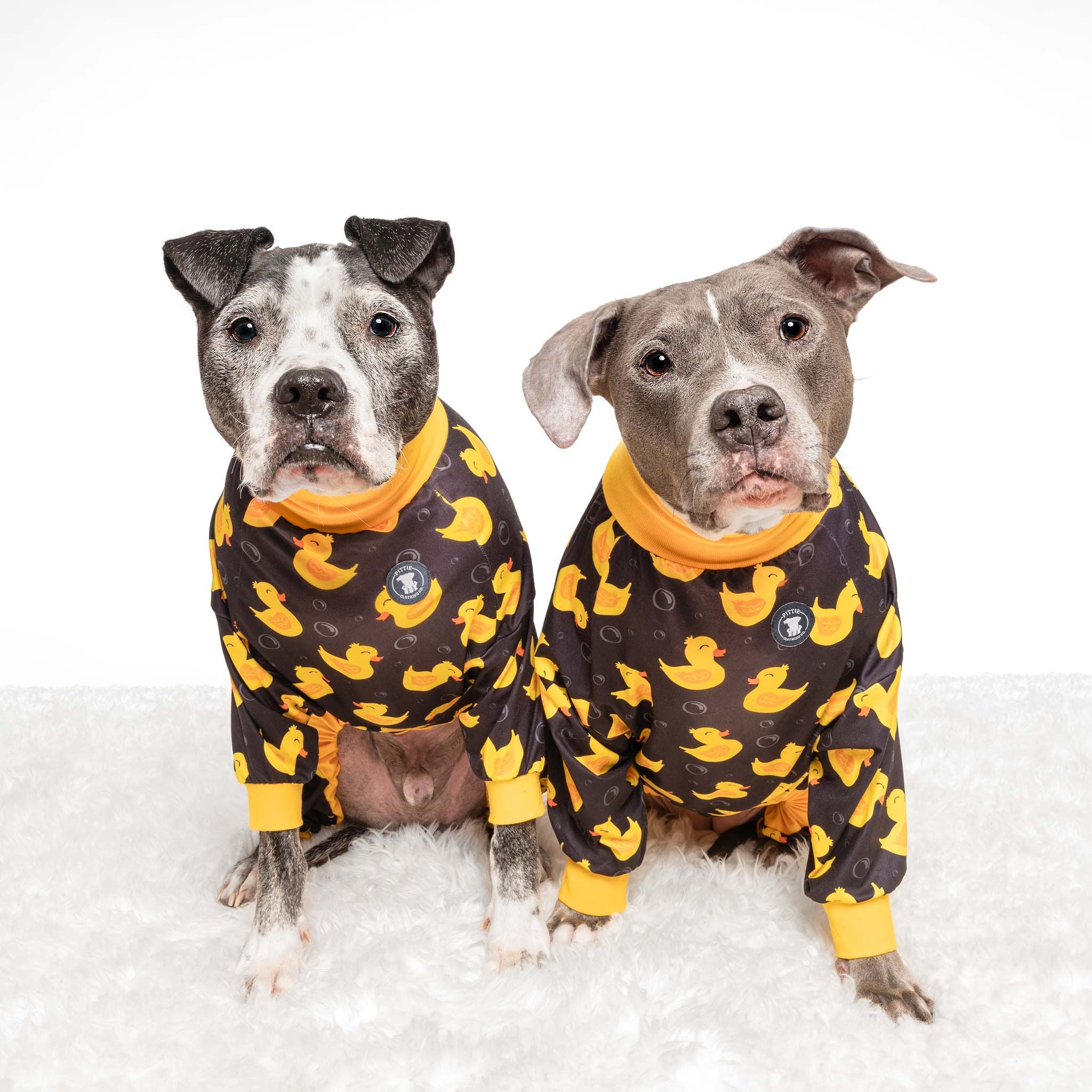 Black 'So Ducking Cute' Pit bull Pajamas