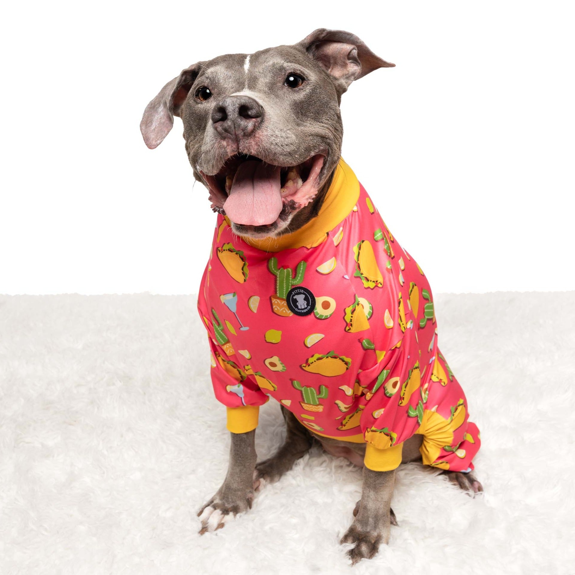 'Party like a Guac Star' Pit bull Pajamas- Pink