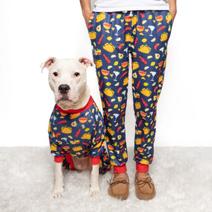 'Party like a Guac Star' Pit bull Pajamas- Blue