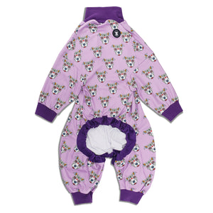Purple 'Sugar Skull' Pit bull Pajamas