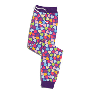 Purple 'Lover' Pajama Pants