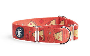 Red 'Stealin' a Pizza Your Heart' Collar