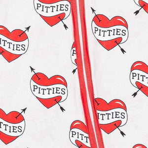 'PITTIES' Heart Tattoo Baby Onesie